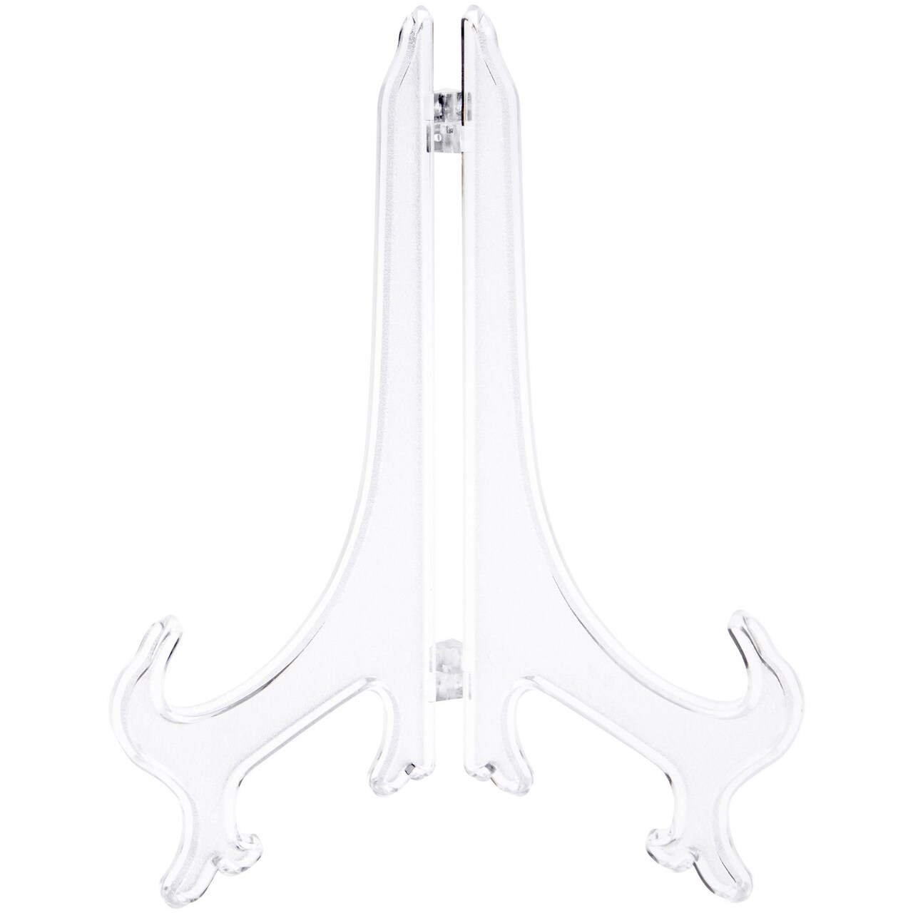 Bard's Hinged Clear Plastic Plate Stand, 9" H x 7" W x 6" D (For 9" - 10.5" Plates)